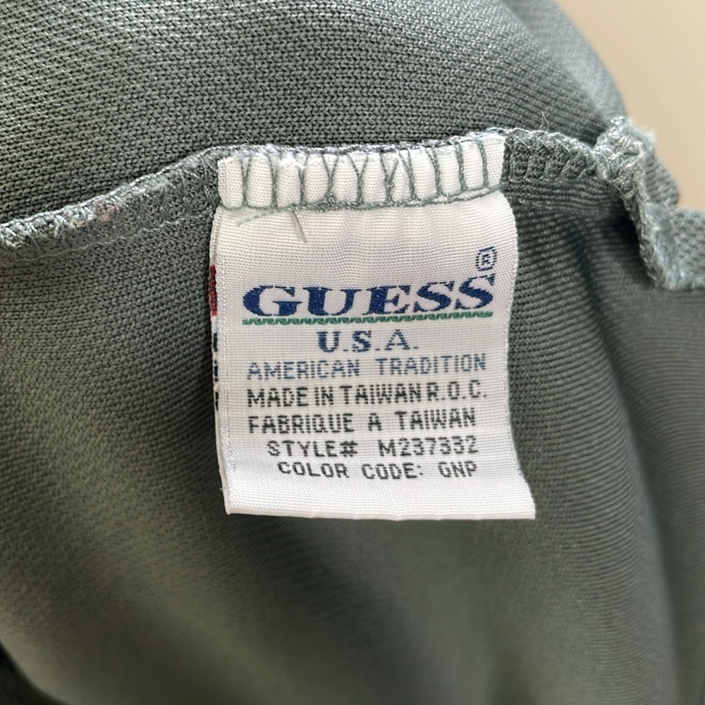 Guess - Vintage 90s Casual Button Down - Green - M - Picture 6 of 13